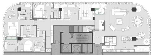 530m2·西边套「沐心」 平面图-海威叁拾浔