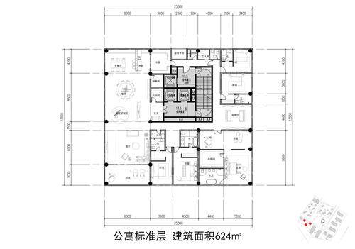 高层624方a-5室3厅6卫-杭州国际金融中心