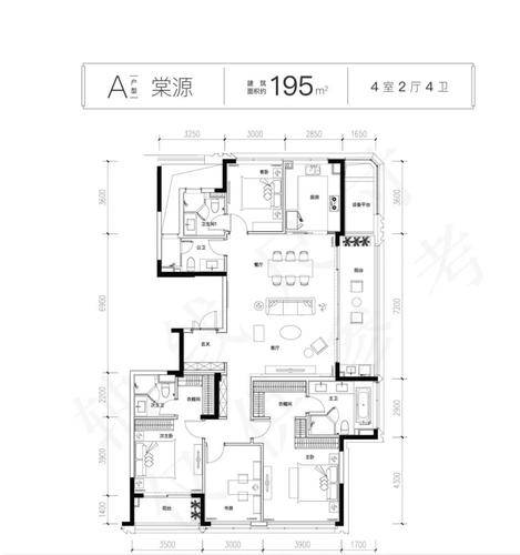 高层-a-195方-4室2厅4卫-滨江建杭·棠前嘉悦府