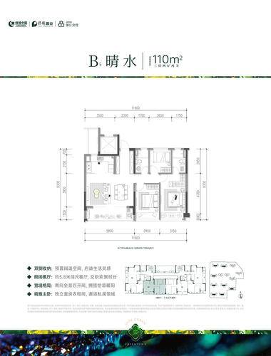 高层-b-110方-3室2厅2卫-绿城保利交控·桂月云翠园